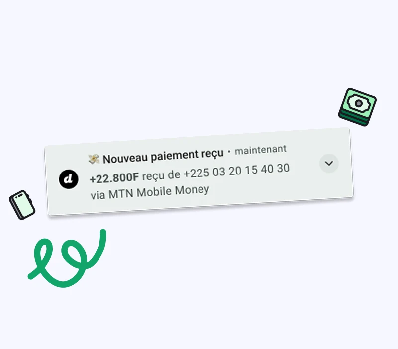 Une alerte à chaque paiement