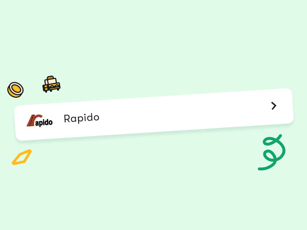 Rapido - top up your toll badge