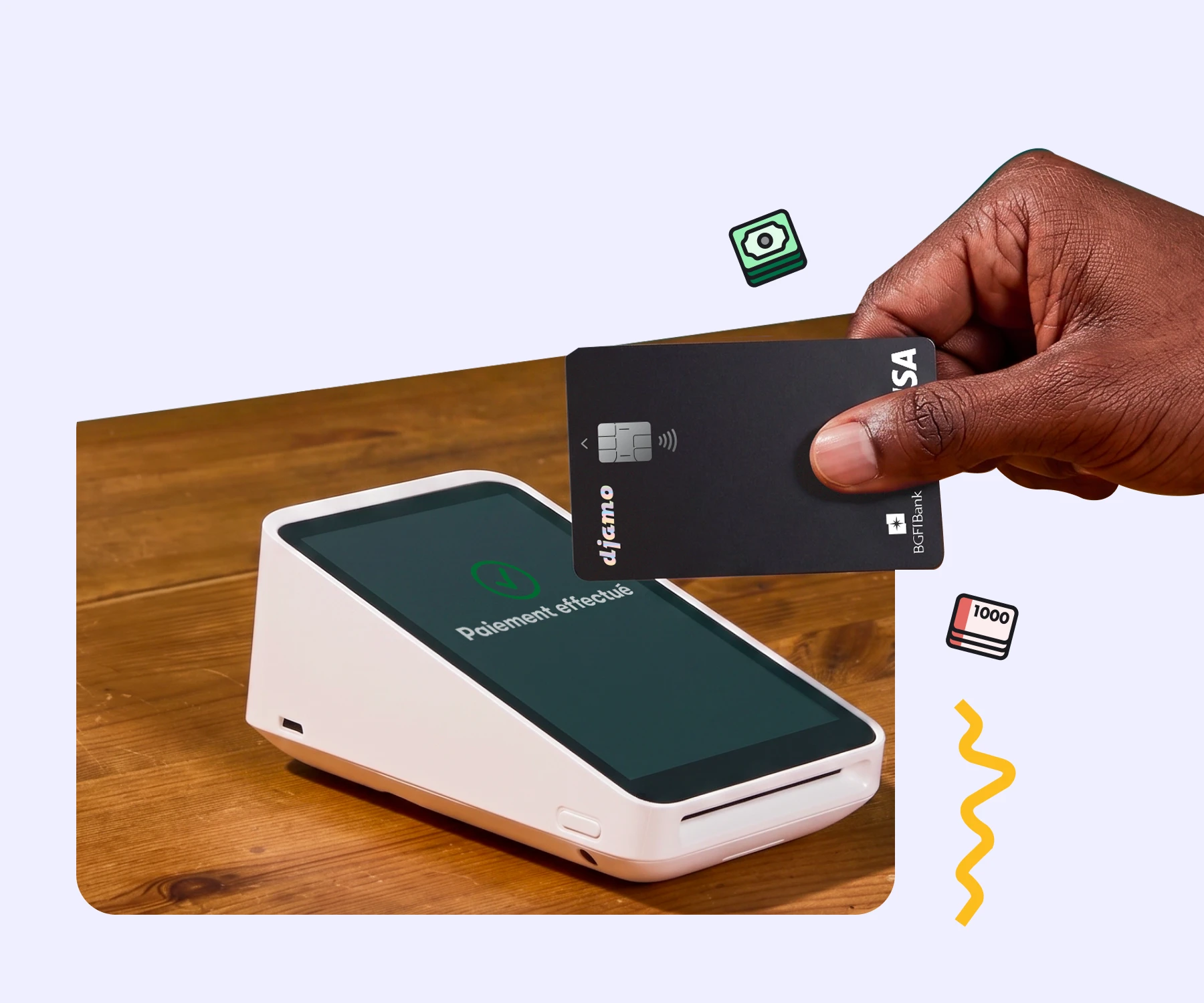 Votre carte Visa Djamo, dans le monde entier