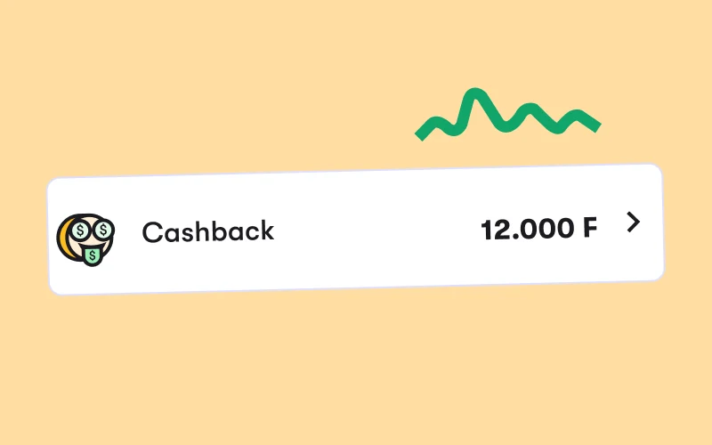 Cashback, straight into a pocket